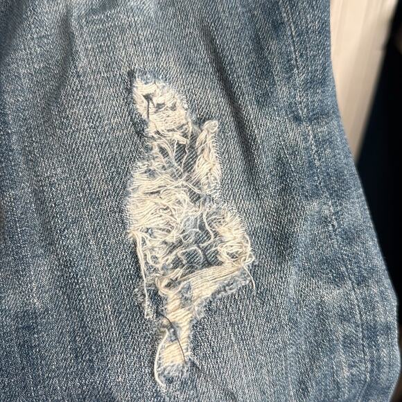 Driftwood Audrey Classic Fit Distressed Denim 31” Jeans W1623 Sz 27 - Picture 3 of 9